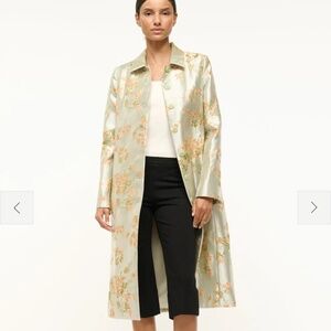 ISO Staud Antoinette Coat in Metallic Bloom